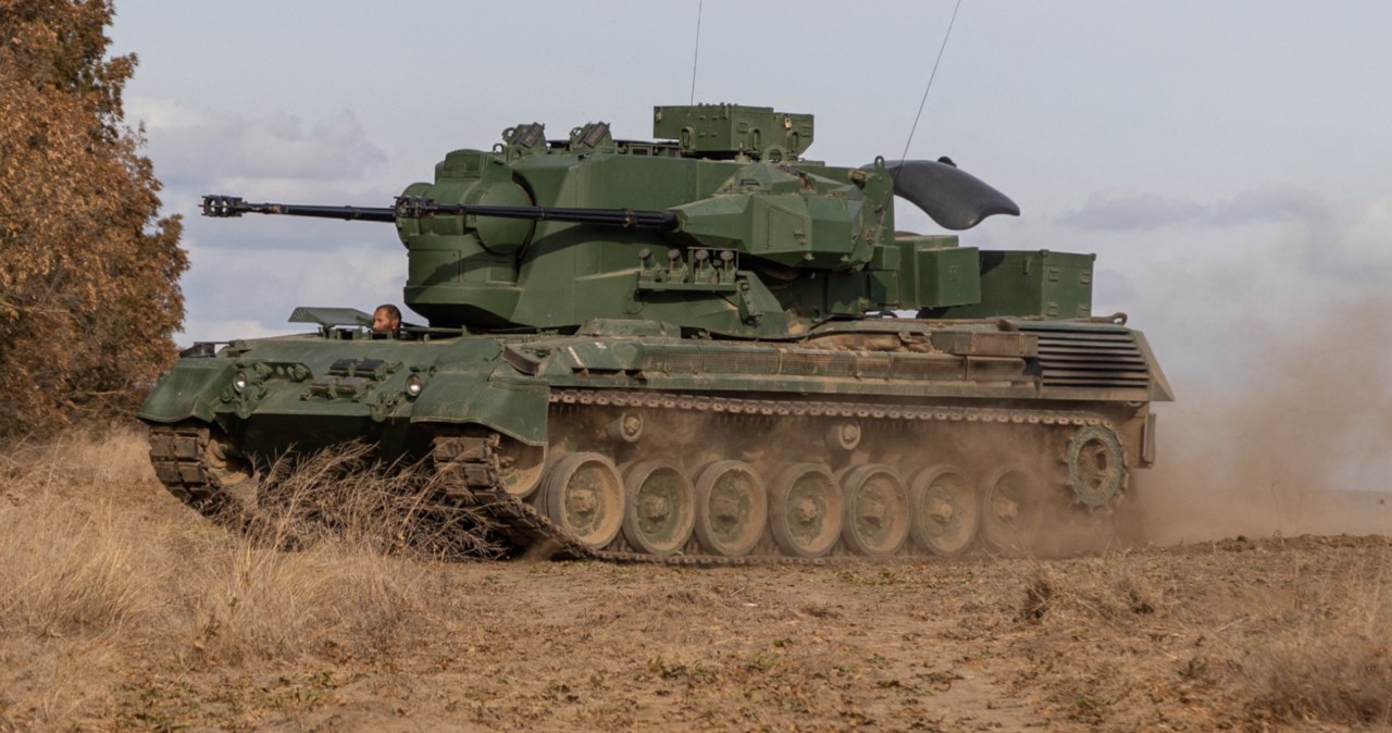 Siły, Zbrojne, Ukrainy, pochwaliły, nagraniem, wykorzystania, niezwykłego, wozu, Gepard, jedna, najważniejszych, broni, walki, r Spektakularna akcja Ukraińców Drony Putina nie miały żadnych szans