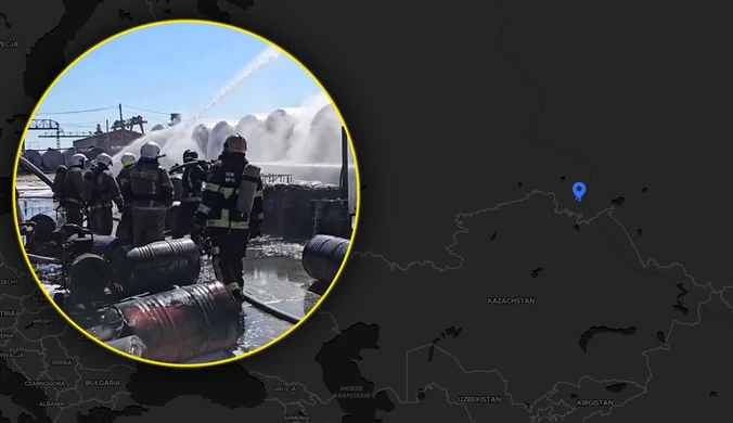 Seria pożarów w głębi Rosji. Płoną kontenery z produktami naftowymi