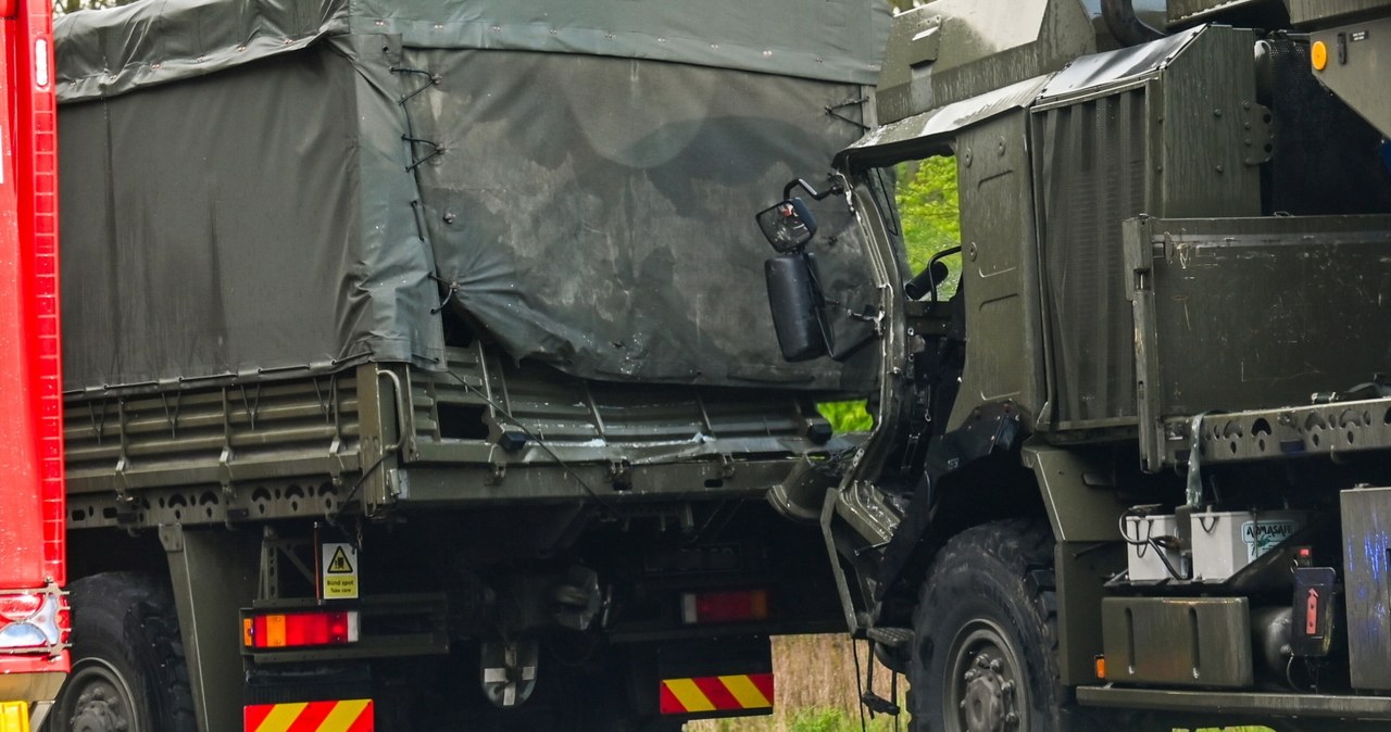  Wypadek brytyjskich pojazdów wojskowych. Są ranni