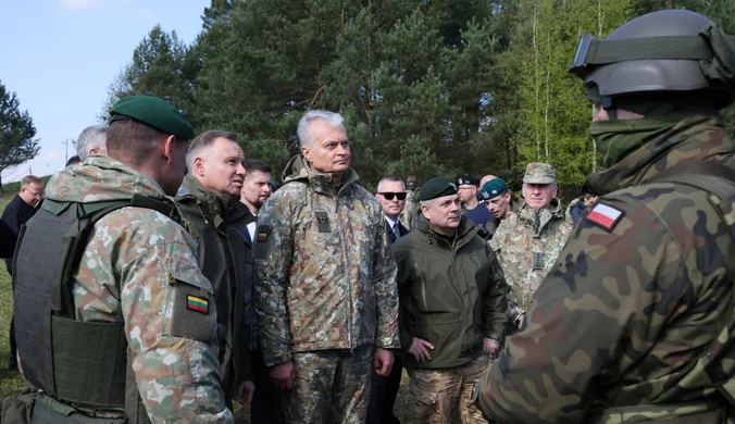 Prezydent na Litwie. Andrzej Duda wskazał "szczególnie zagrożony obszar"