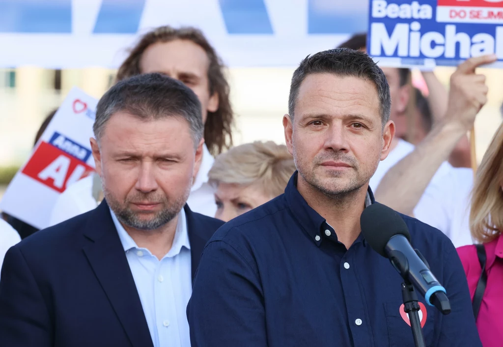 Były szef MSWiA Marcin Kierwiński i prezydent Warszawy Rafał Trzaskowski