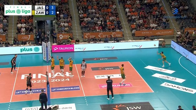 Jastrzębski Węgiel – Aluron CMC Warta Zawiercie 3:1 (25:19, 21:25, 25:23, 25:18) - siatkówka, PlusLiga 2024 /finał.

