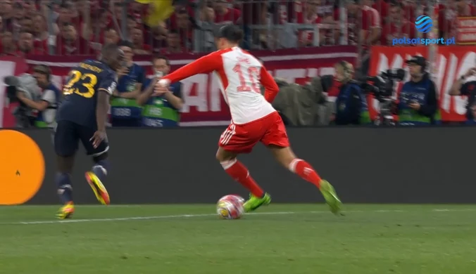 Gol Leroya Sane na 1:1 w meczu Bayern Monachium – Real Madryt. Liga Mistrzów. WIDEO