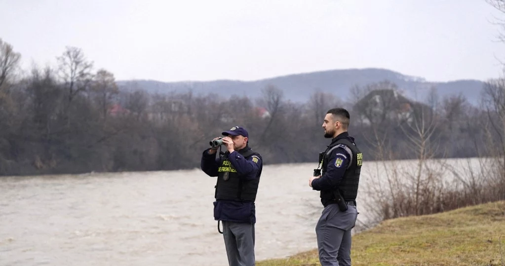 Rzeka na pograniczu Rumunii i Ukrainy