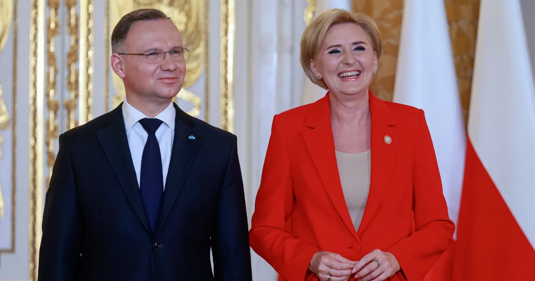 Prezydent Andrzej Duda i pierwsza dama Agata Kornhauser-Duda