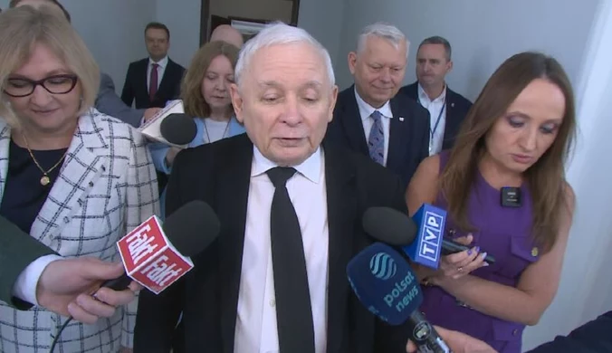 Jarosław Kaczyński pytany o bunt w PiS. Jednoznaczna deklaracja
