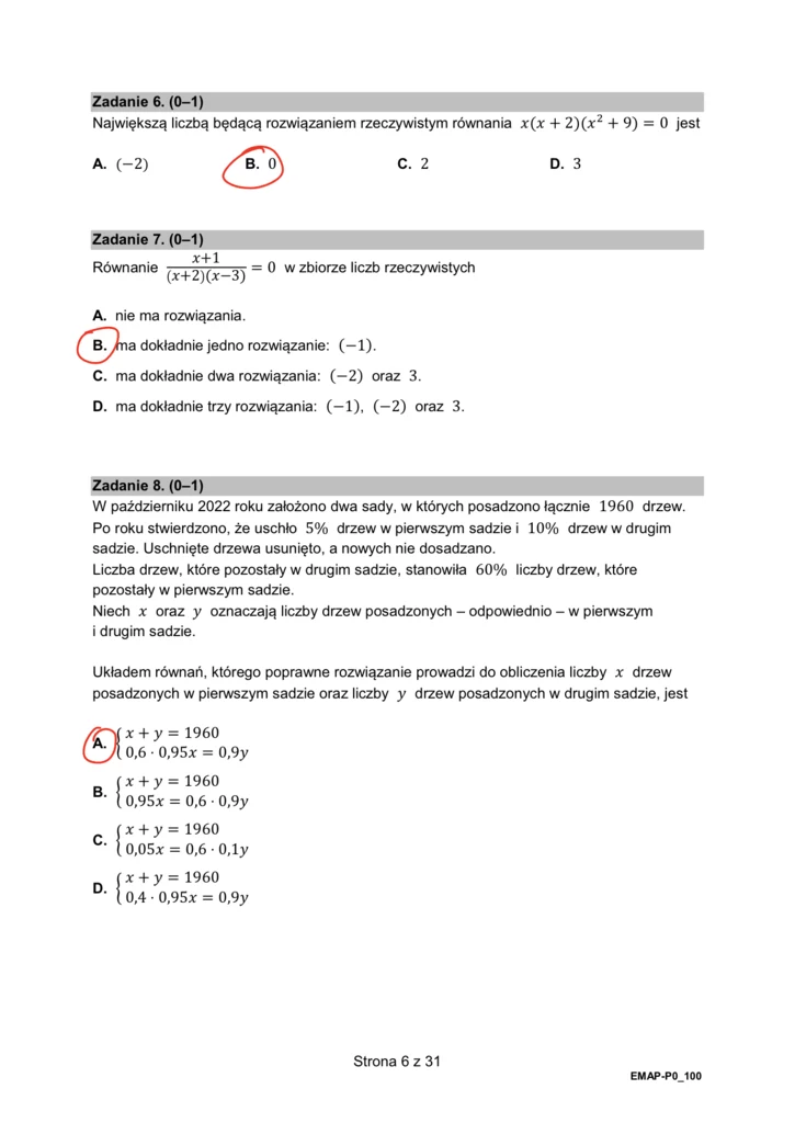 Matura 2024 - formuła 2015. Arkusz CKE i rozwiązania - matematyka. Strona 6