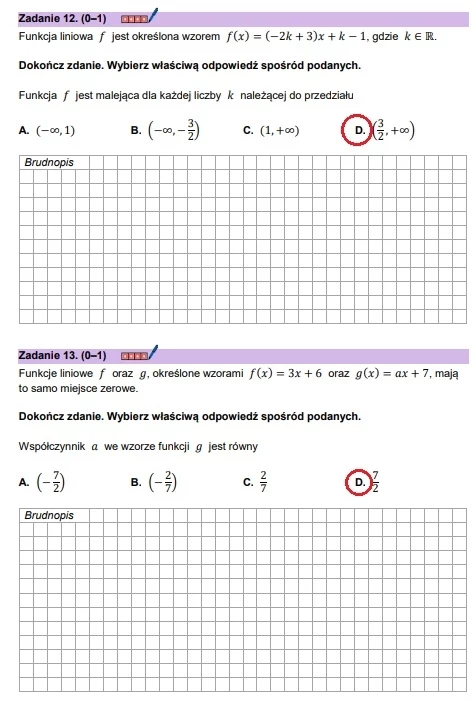 Matura 2024: Mathematics, CKE paper - page 12