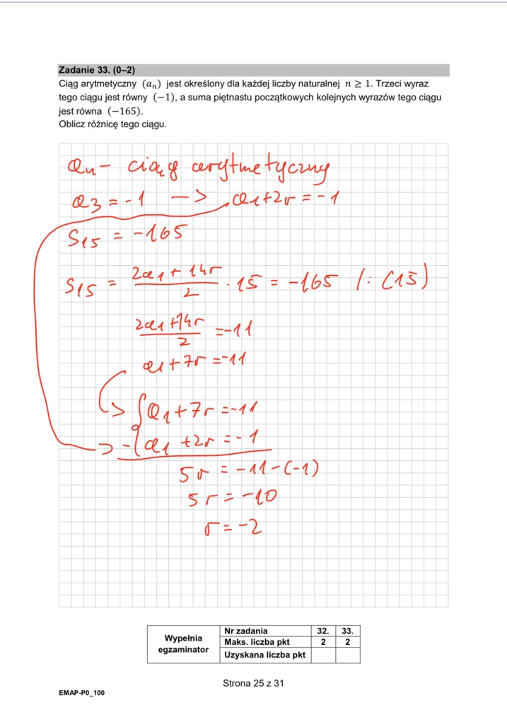 Matura 2024 - formuła 2015. Arkusz CKE i rozwiązania - matematyka. Strona 25