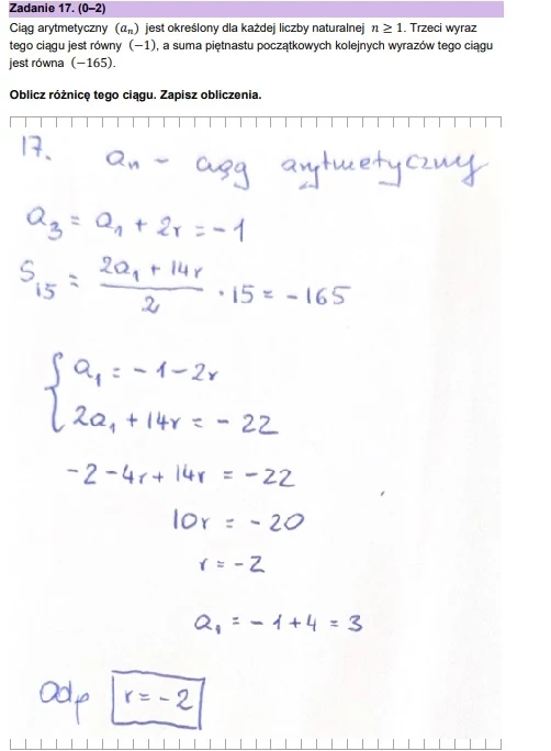 Matura 2024: Mathematics, CKE paper - page 17