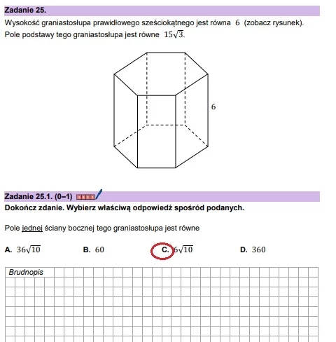 Matura 2024: Mathematics, CKE paper - page 22