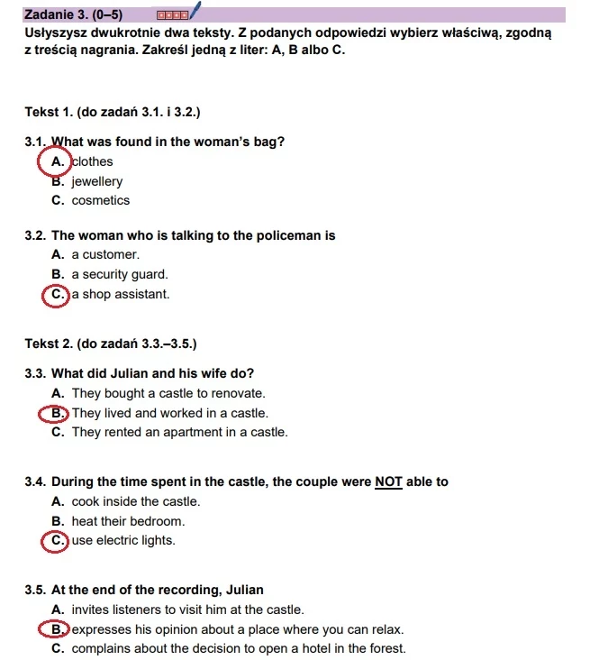  Matura 2024: Język angielski, arkusz CKE. Strona 5