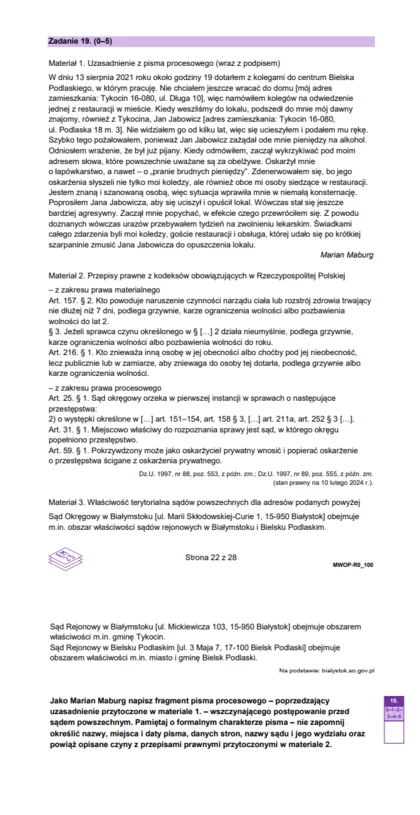 Matura 2024. WOS - Rozszerzenie. Arkusz CKE. Mamy Wszystkie Odpowiedzi ...