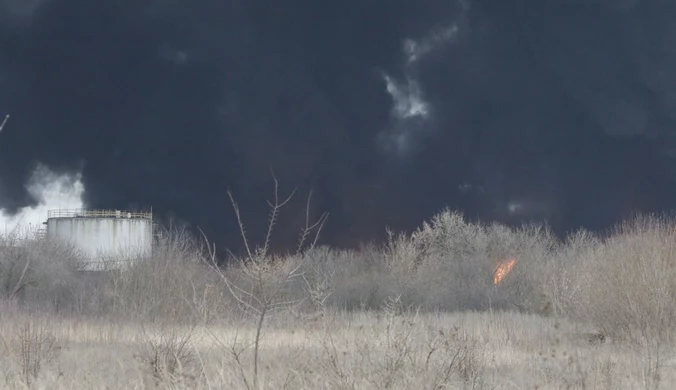 Atak na rosyjski skład ropy. Potężna eksplozja w obwodzie ługańskim
