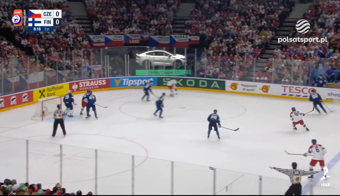 Hokej MŚ 2024. Czechy - Finlandia. SKRÓT. WIDEO