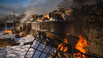 Rzeka Brynica zanieczyszczona po gaszeniu pożaru w Siemianowicach