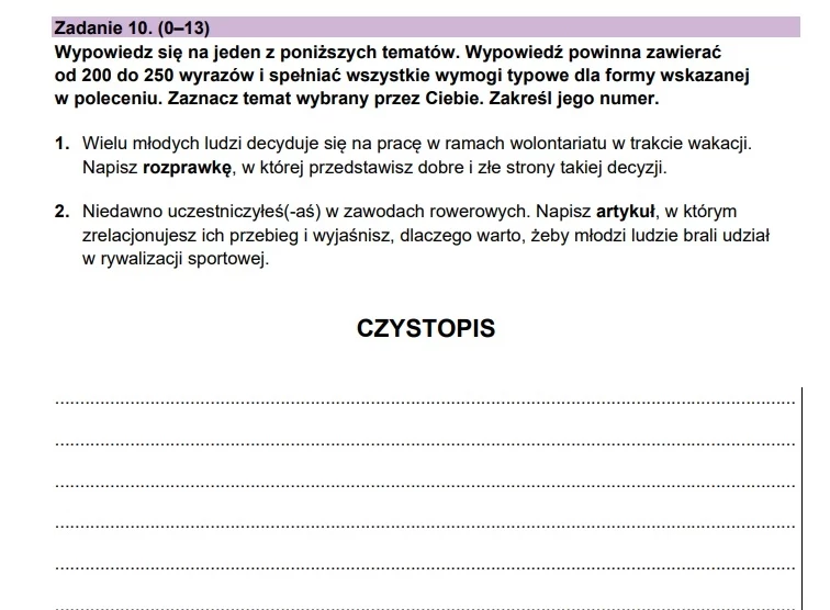 Matura 2024: Język angielski, poziom rozszerzony. Arkusz CKE - strona 17