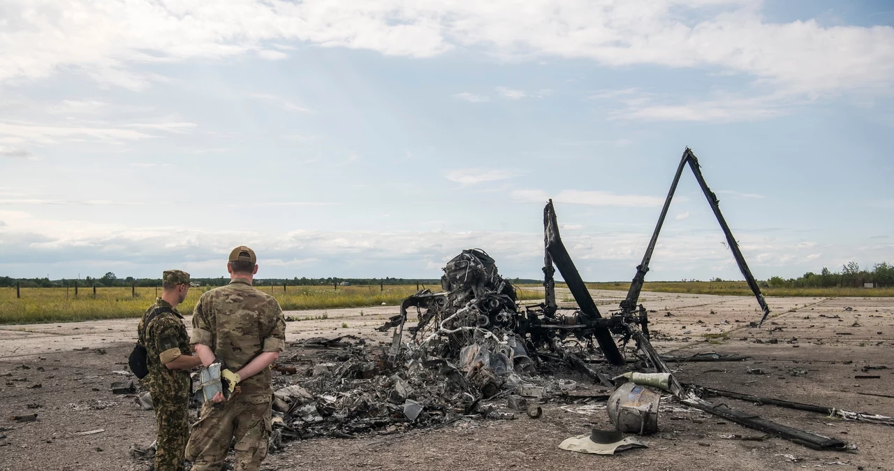 Ukraina. Unieszkodliwiony rosyjski śmigłowiec