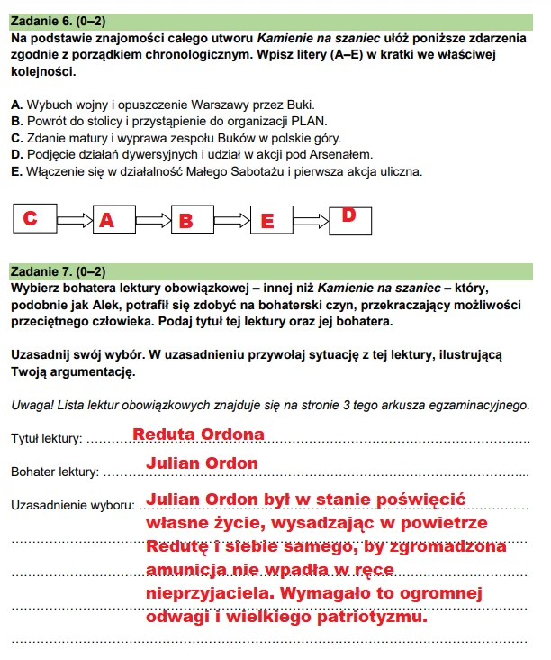 Egzamin ósmoklasisty 2024: Język polski. Arkusz CKE i odpowiedzi - strona 8