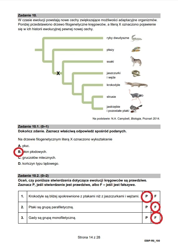 Arkusz CKE - biologia, formuła 2015