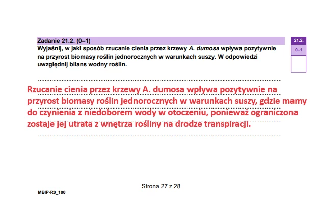 Matura 2024. Biologia - rozszerzenie. Arkusz CKE i odpowiedzi - strona 27