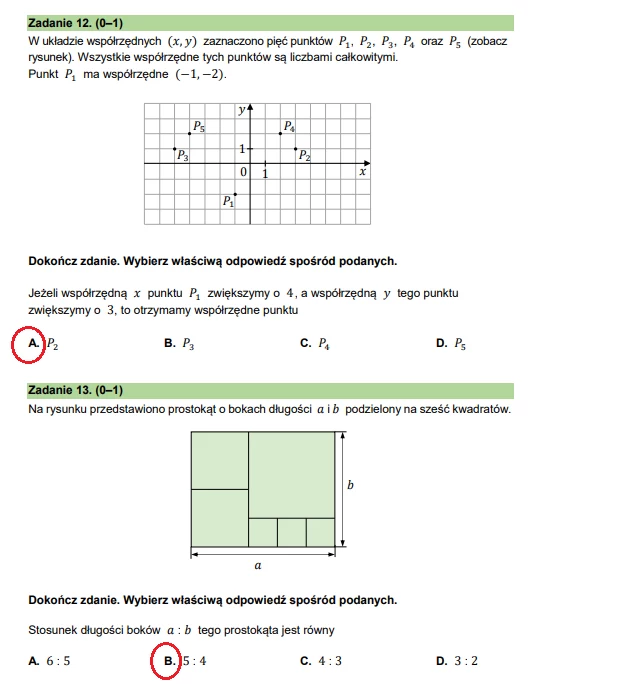 Egzamin ósmoklasisty 2024: Matematyka. Arkusz CKE i odpowiedzi - strona 12