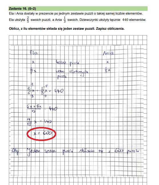 Egzamin ósmoklasisty 2024: Matematyka. Arkusz CKE i odpowiedzi - strona 16