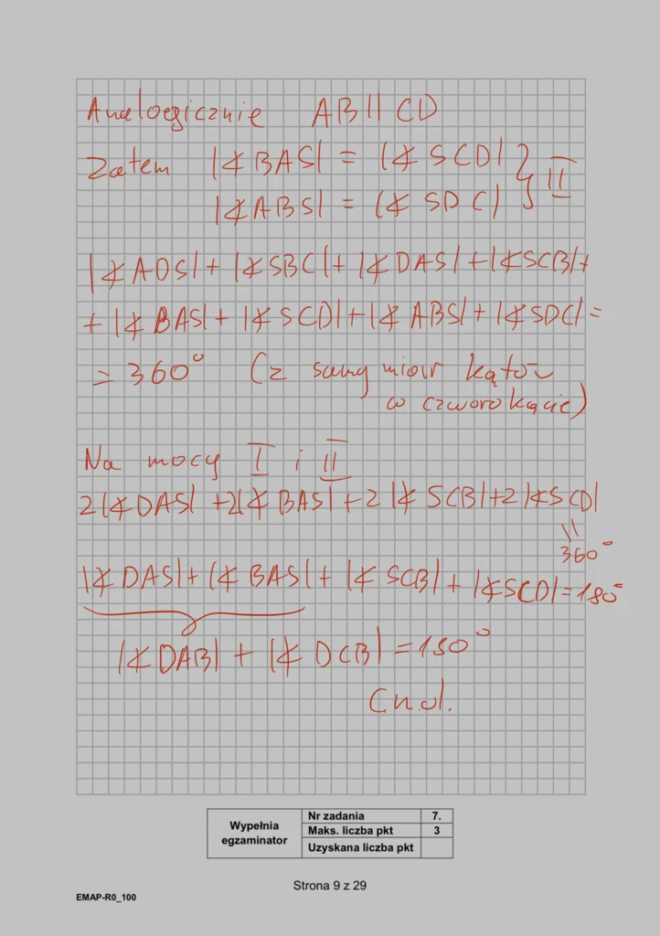 Matura 2024. Matematyka - rozszerzenie, formuła 2015. Arkusz CKE i odpowiedzi - strona 9