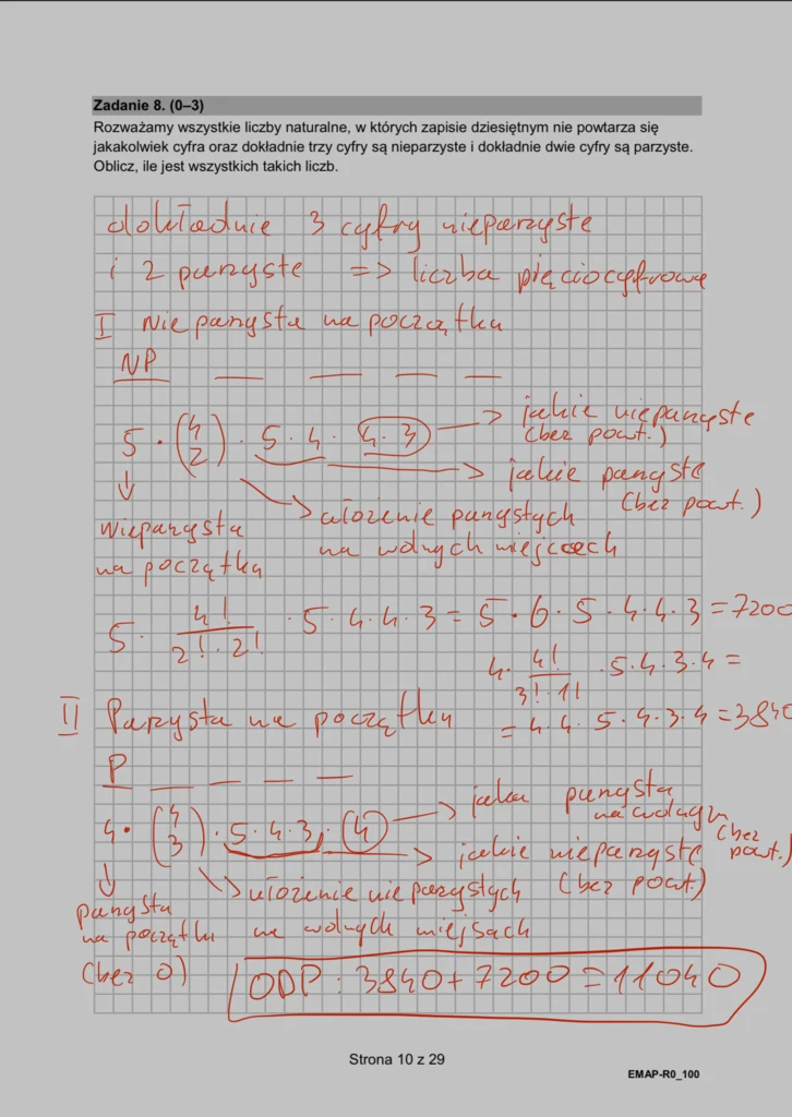 Matura 2024. Matematyka - rozszerzenie, formuła 2015. Arkusz CKE i odpowiedzi - strona 10