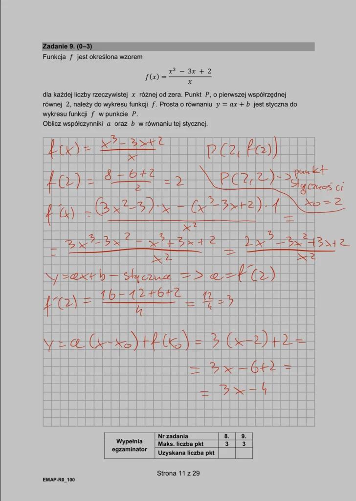 Matura 2024. Matematyka - rozszerzenie, formuła 2015. Arkusz CKE i odpowiedzi - strona 11