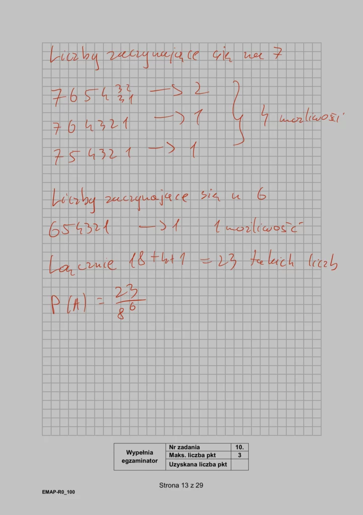 Matura 2024. Matematyka - rozszerzenie, formuła 2015. Arkusz CKE i odpowiedzi - strona 13