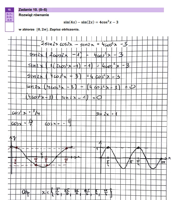 Matura 2024: Matematyka, poziom rozszerzony. Arkusz CKE i odpowiedzi - strona 16