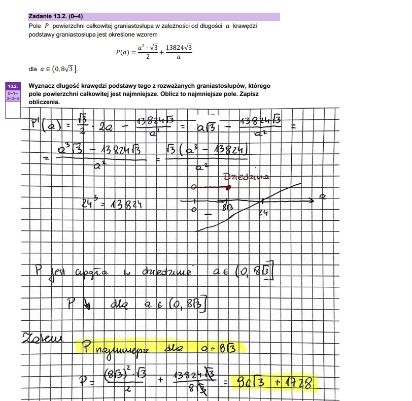 Matura 2024: Matematyka, poziom rozszerzony. Arkusz CKE i odpowiedzi - strona 24