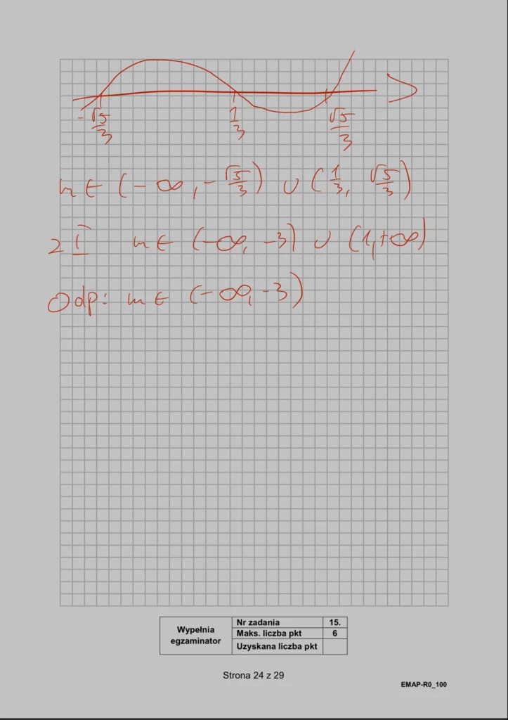 Matura 2024. Matematyka - rozszerzenie, formuła 2015. Arkusz CKE i odpowiedzi - strona 24