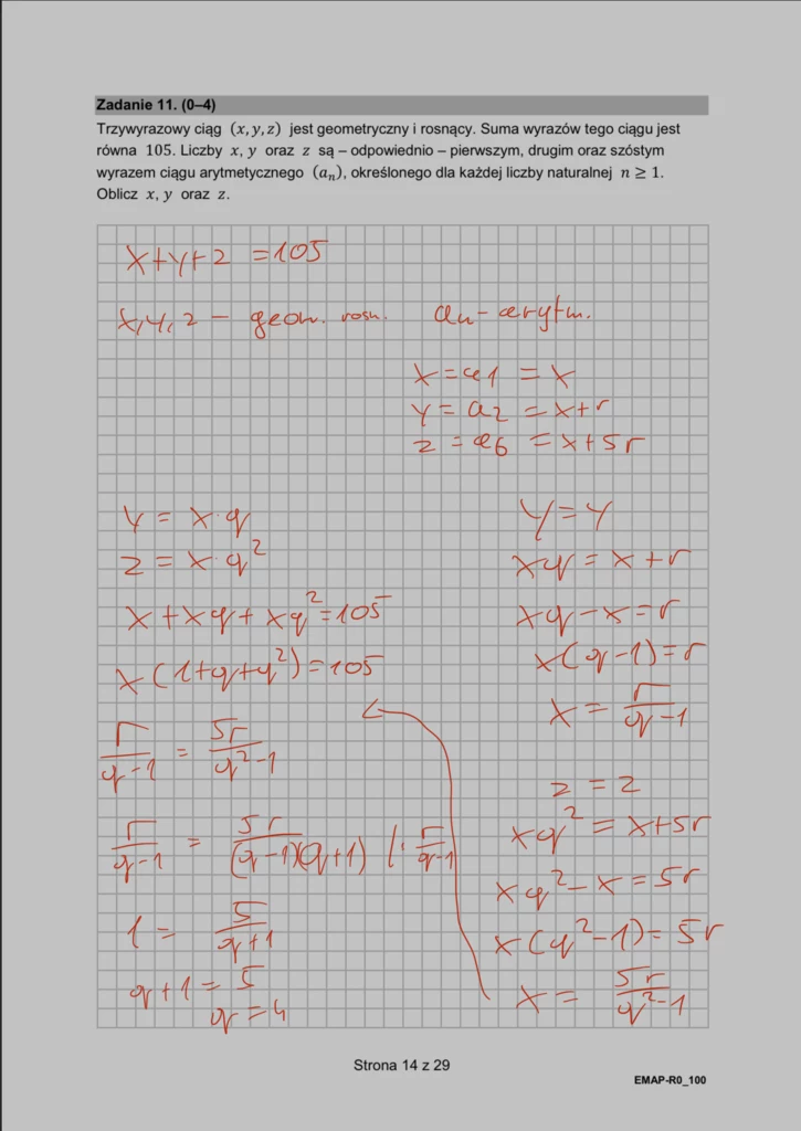 Matura 2024. Matematyka - rozszerzenie, formuła 2015. Arkusz CKE i odpowiedzi - strona 14