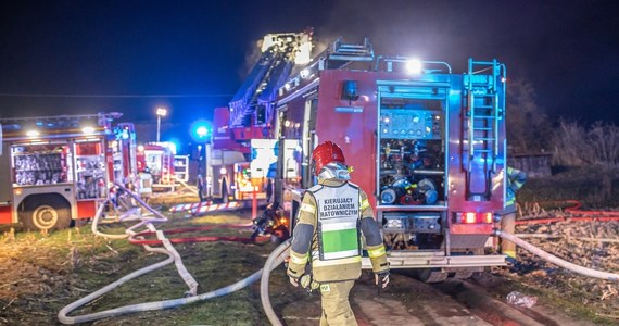 Pożar w Czechowicach-Dziedzicach (woj. śląskie). Ogień pojawił się na składowisku odpadów.