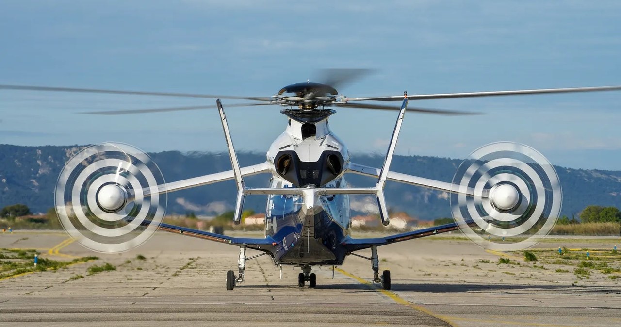 Airbus, zaprezentował, publicznie, samolot, helikopter, Racer, który, latać, dużymi, prędkościami, Maszyna, pewne, elementy, któ Niezwykły pojazd od Airbusa. Był projektowany m.in. przez Polaków