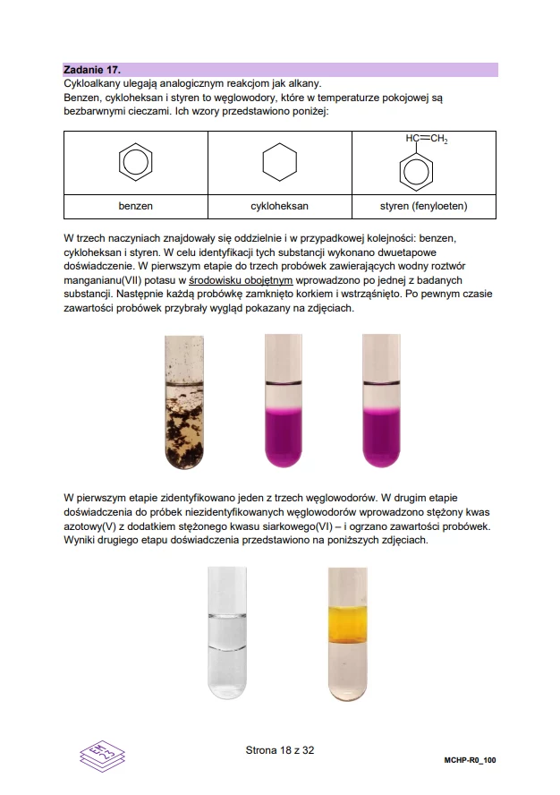 Matura 2024. Chemia - rozszerzenie. Arkusz CKE i odpowiedzi - strona 18