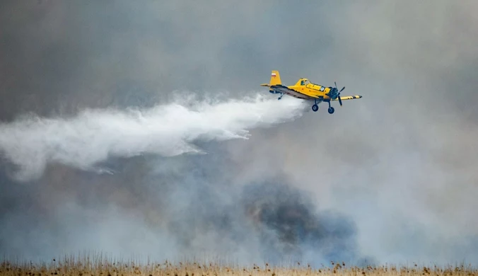 Pożar w parku narodowym. Samoloty gaśnicze w akcji