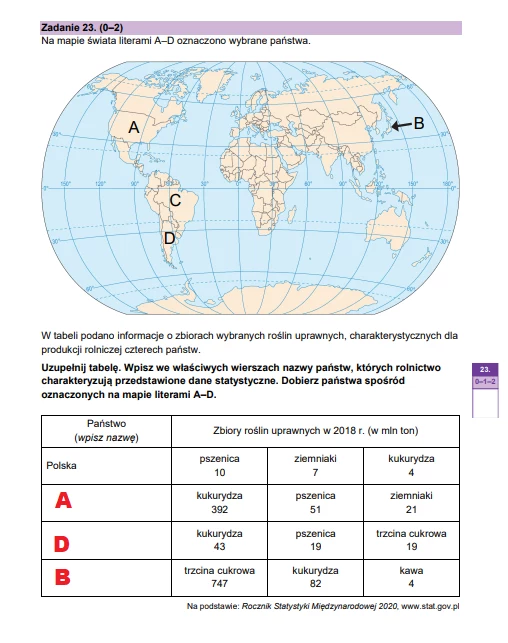 Matura 2024: Geografia, poziom rozszerzony. Arkusz CKE i rozwiązania - strona 27