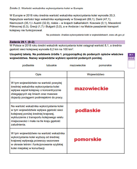 Matura 2024: Geografia, poziom rozszerzony. Arkusz CKE i rozwiązania - strona 33