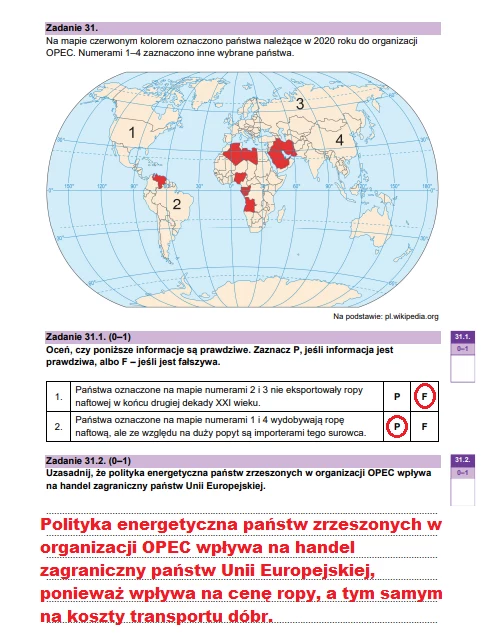 Matura 2024: Geografia, poziom rozszerzony. Arkusz CKE i rozwiązania - strona 35