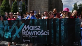 Marsz ulicami Krakowa. Biedroń: Jesteśmy nie do zatrzymania