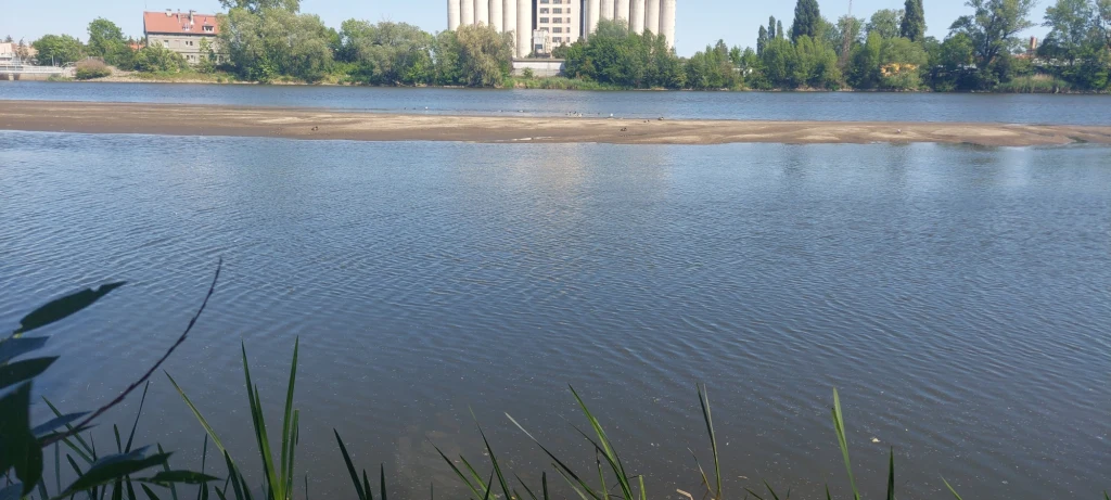 Odra niedaleko miejsca zamieszkania Krzysztofa