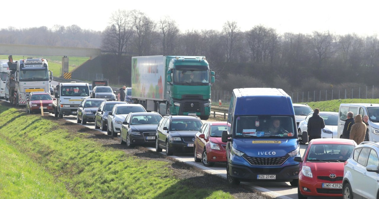  Drogowy paraliż przed granicą. Autostrada A4 była całkowicie zablokowana