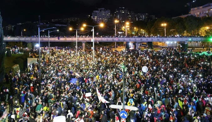 Protesty w Gruzji. Tbilisi wysuwa żądania wobec Waszyngtonu