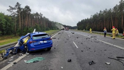 Tragiczny wypadek pod Bełchatowem. Nie żyje jedna osoba