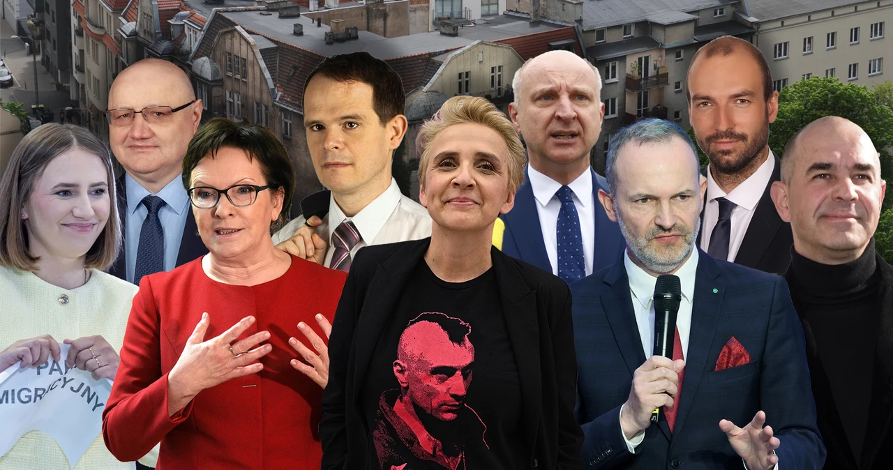 "Jedynki" siódmego okręgu. Od lewej: Anna Bryłka, Krzysztof Borysewicz, Ewa Kopacz, Przemysław Grzegorek, Joanna Scheuring-Wielgus, Wojciech Kolarski, Krzysztof Hetman, Jakub Frąckowiak i Tomasz Krzciuk