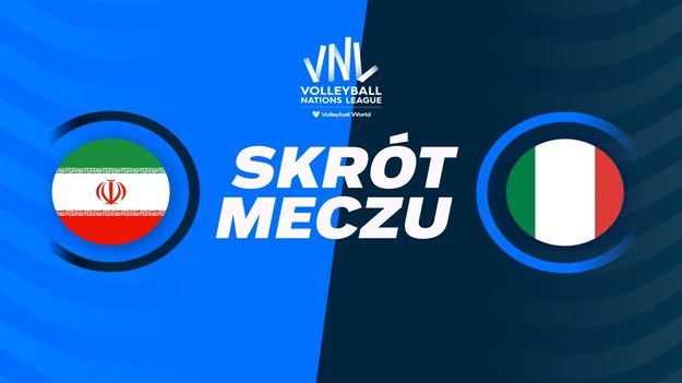 Skrót meczu Iran - Włochy w rozgrywkach Ligi Narodów siatkarzy.
