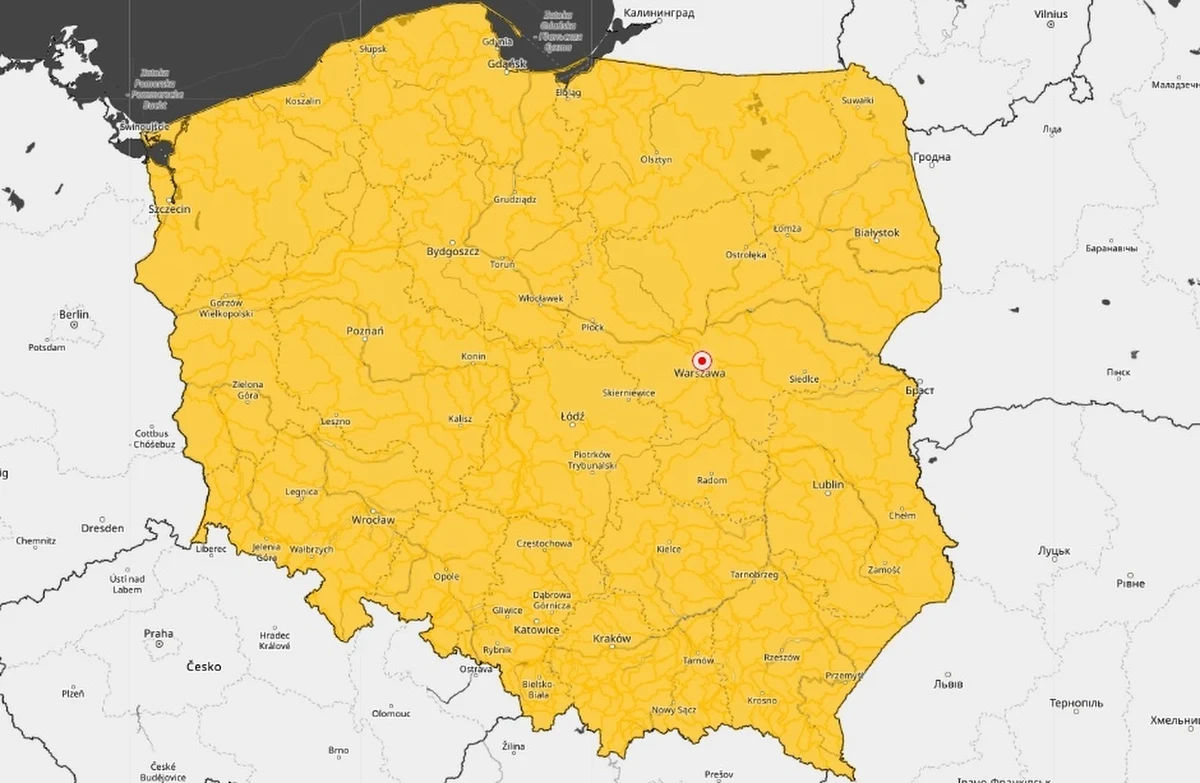 Burze i gwałtowne wzrosty stanów wód - to czeka nas dziś po południu i wieczorem. Instytut Meteorologii i Gospodarki Wodnej wydał ostrzeżenia dla całej Polski.